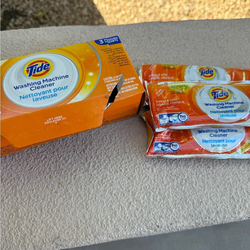 🆕  3 Packets of Tide Washing Machine Cleaner